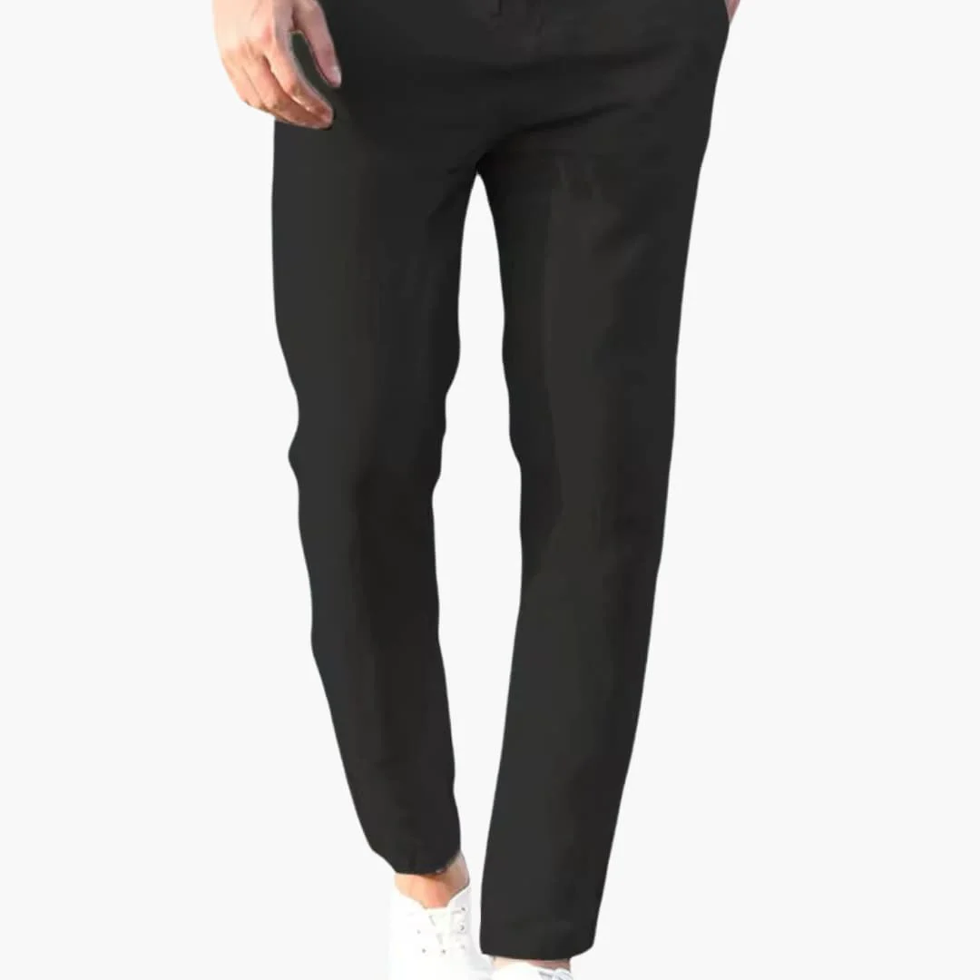 Herrenhose mit Kordelzugbund und schmaler Passform - Image 3