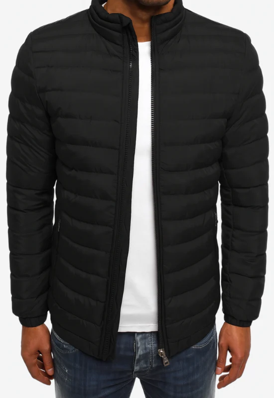 Herrenjacke - Elegante Gesteppte Jacke für Kühle Tage, Sportlich und Stilvoll