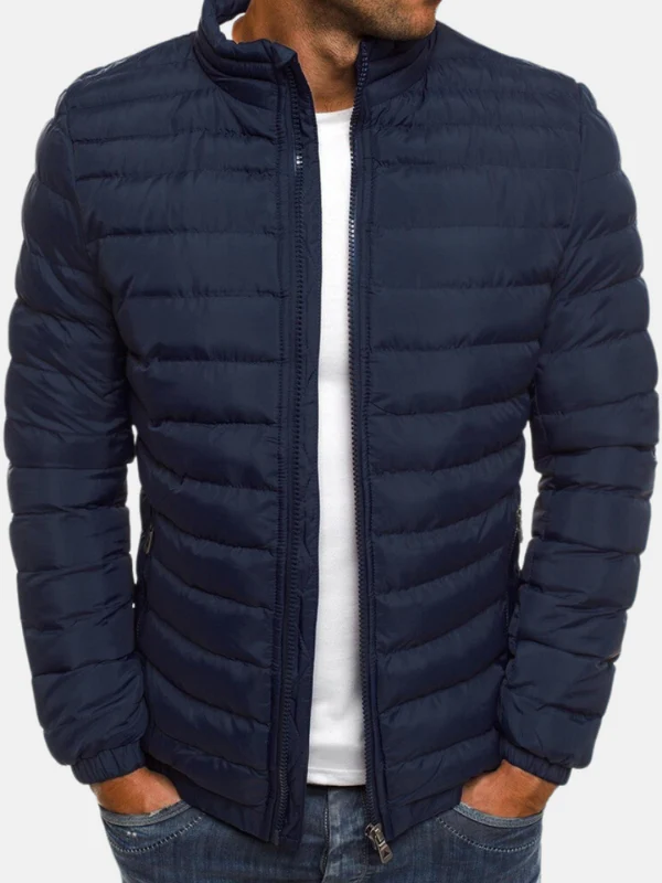 Herrenjacke - Elegante Gesteppte Jacke für Kühle Tage, Sportlich und Stilvoll - Image 2