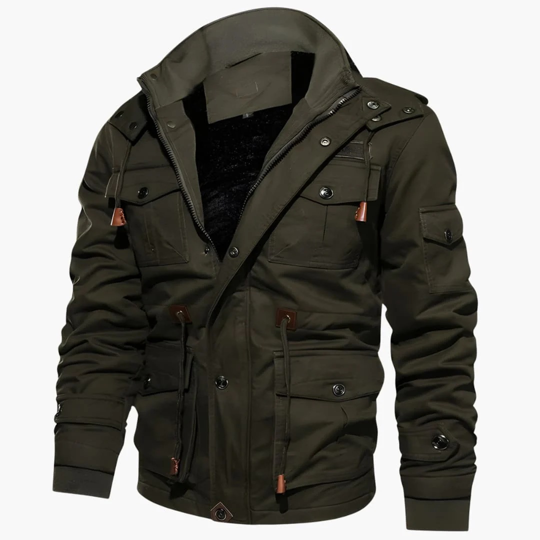Herrenjacke mit Reißverschluss und mehreren Taschen - Image 12