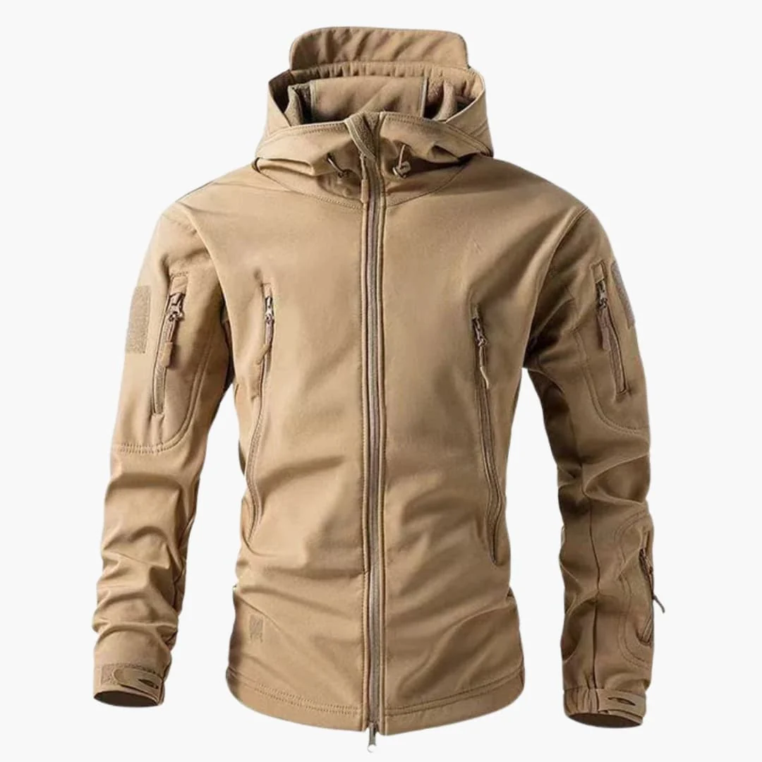 Herrenjacke mit Reißverschlusstaschen und Kapuze - Image 3