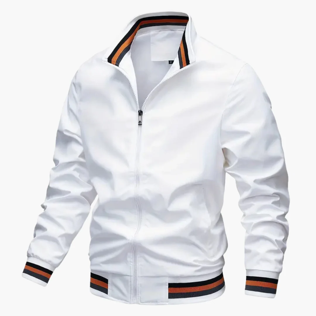 Herrenjacke mit Rippdetails und Frontreißverschluss - Image 8