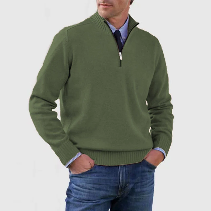 Herrenpullover mit halbem Reißverschluss - Image 10