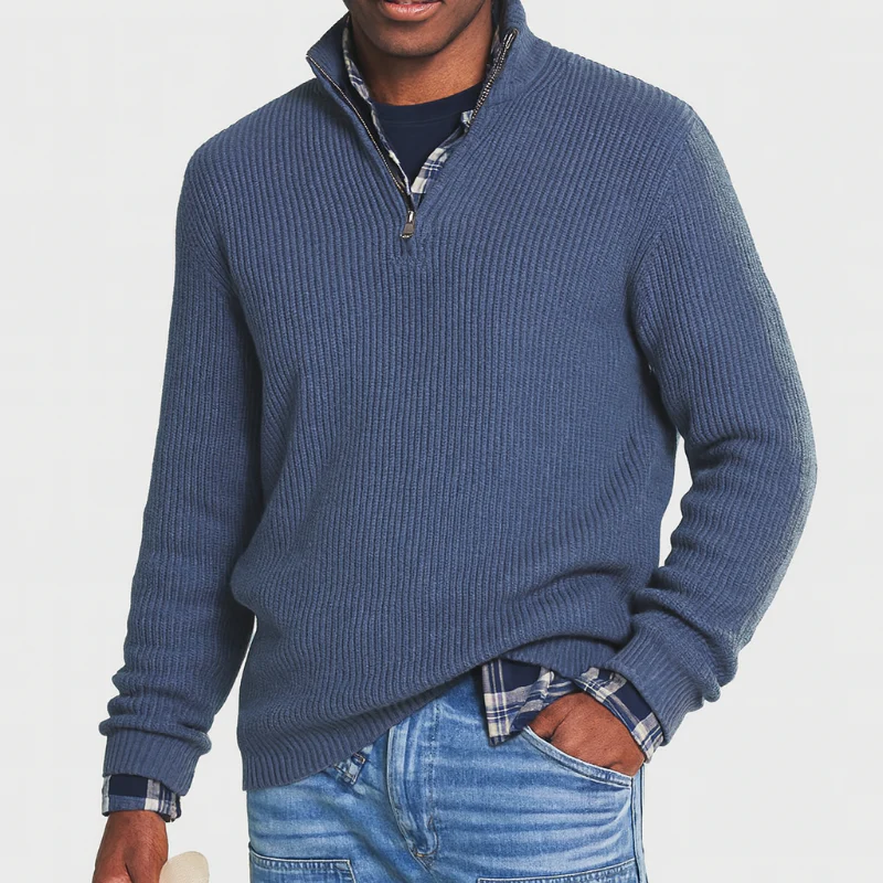 Herrenpullover mit Reißverschluss – Business-Casual-Stil, vielseitig für elegante Anlässe - Image 3