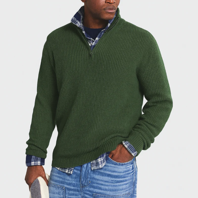Herrenpullover mit Reißverschluss – Business-Casual-Stil, vielseitig für elegante Anlässe - Image 5