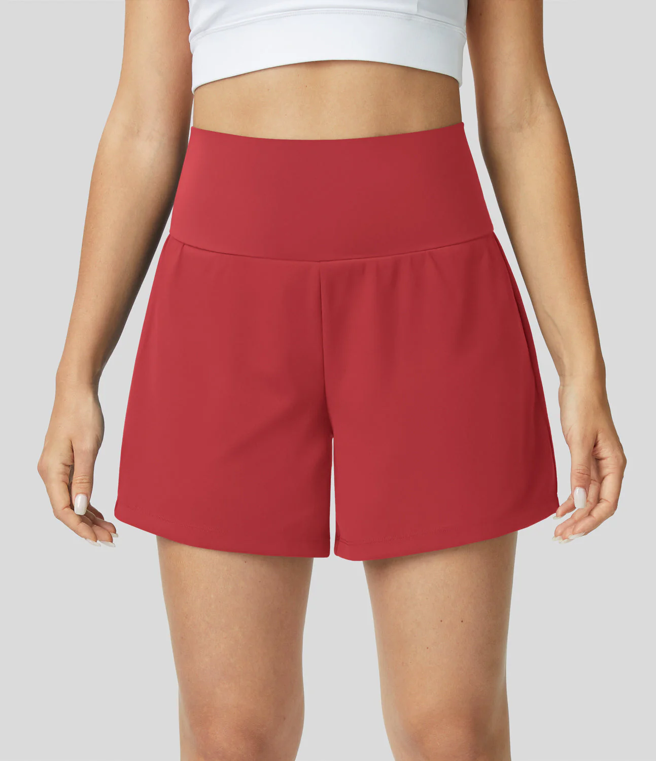 Hilara | 1-in-1 Yoga-Shorts mit hoher Taille, Gesäßtasche und Seitentasche - Image 10
