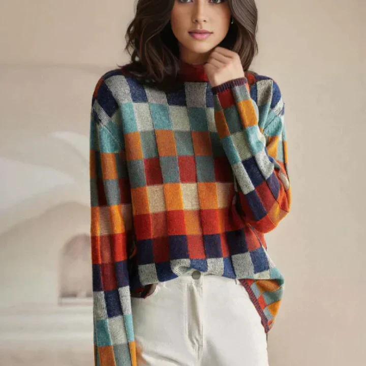Hilda | Bunter Damenpullover mit ausdrucksstarkem Design - Image 5