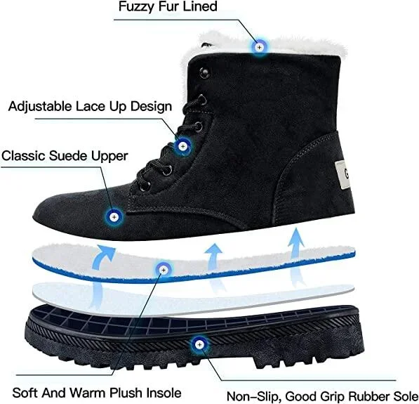 Hivara™ - Wasserdichte orthopädische Damen-Schneestiefel mit warmem Futter und rutschfester Sohle - Image 16