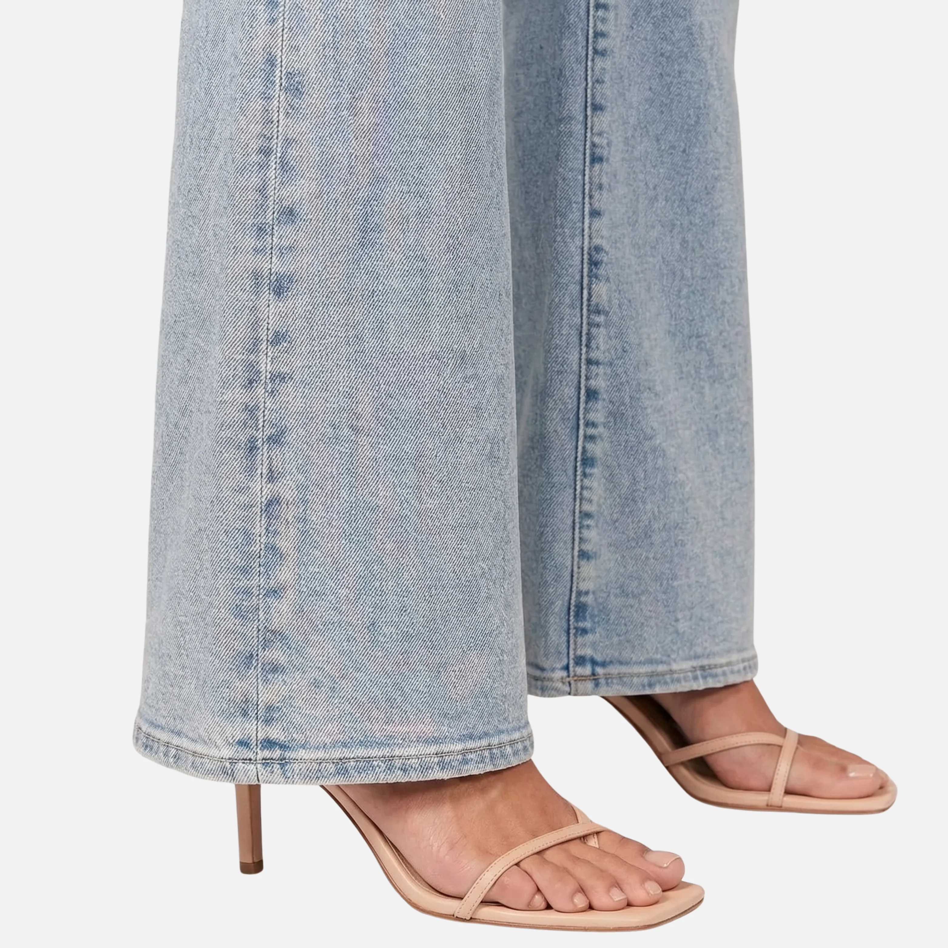Jutta | Damen Hoch Geschnittene Schlagjeans Ausgestellte Passform – Flared Jeans High - Image 5