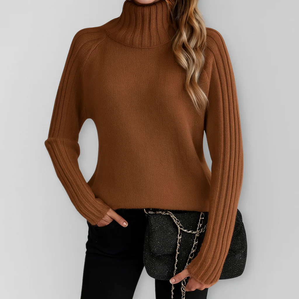 Hochkragen Pullover – Müheloser Stil mit moderner Leichtigkeit - Image 4