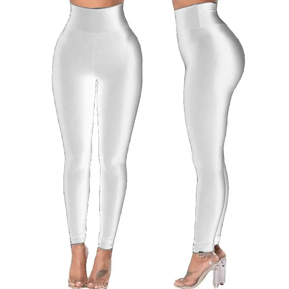 Hochtaillierte, schlanke, dehnbare, enge Leggings - Image 2