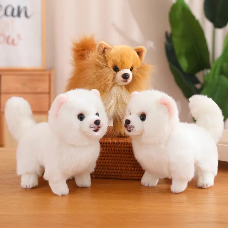 Hochwertiger Plüsch-Pomeranian – Weiche, realistische Hunde-Plüschtiere für Kinder, 30 cm groß - Image 4