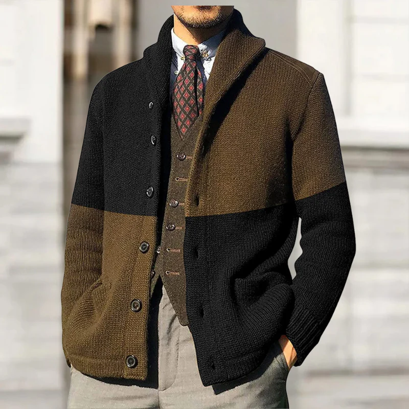 HOLGER - STRICKJACKE AUS DICKEM STRICK MIT KNÖPFEN - Image 7