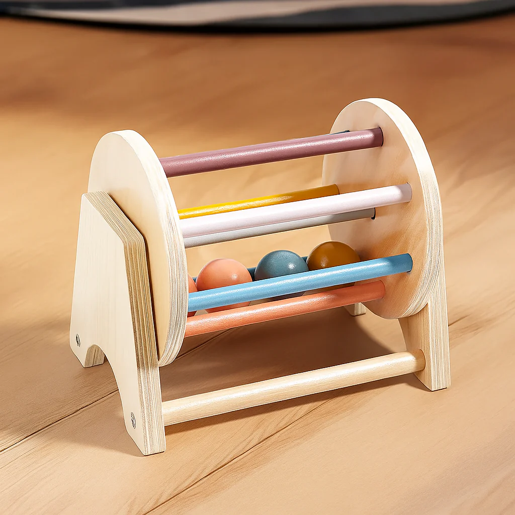Holztrommel – Frühförderinstrument für Kleinkinder von 0–3 Jahren - Image 3