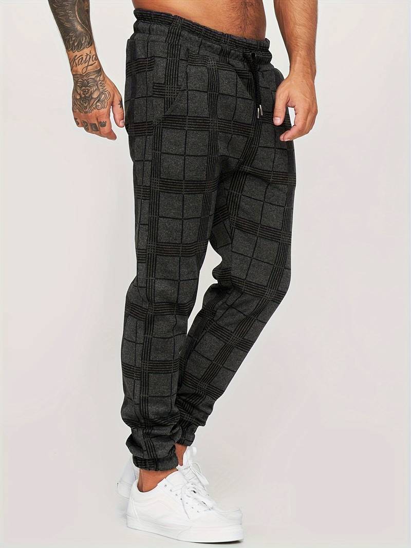 Hose Herren | Jogginghose Mit Karomuster - Image 11