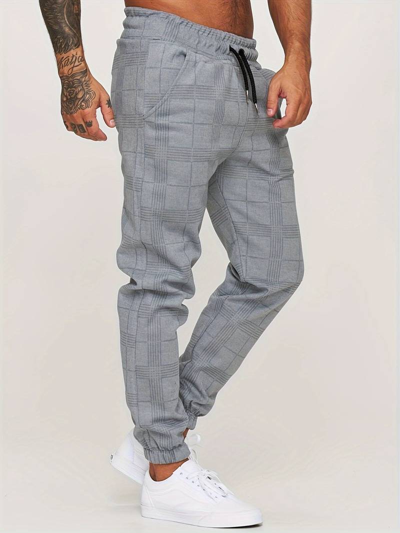 Hose Herren | Jogginghose Mit Karomuster - Image 13