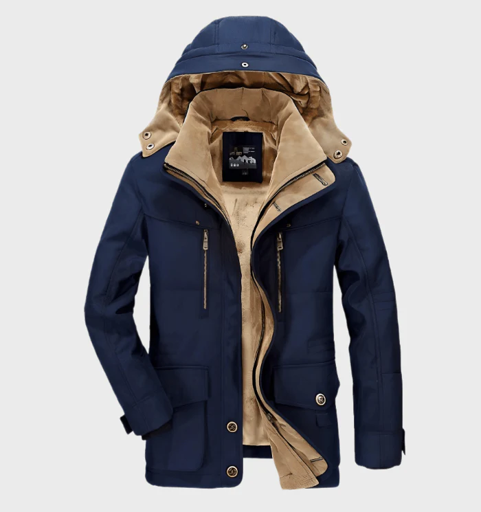 Hugo – dicke winterjacke mit kapuze für herren mit jacke mit tiefen taschen - Image 4