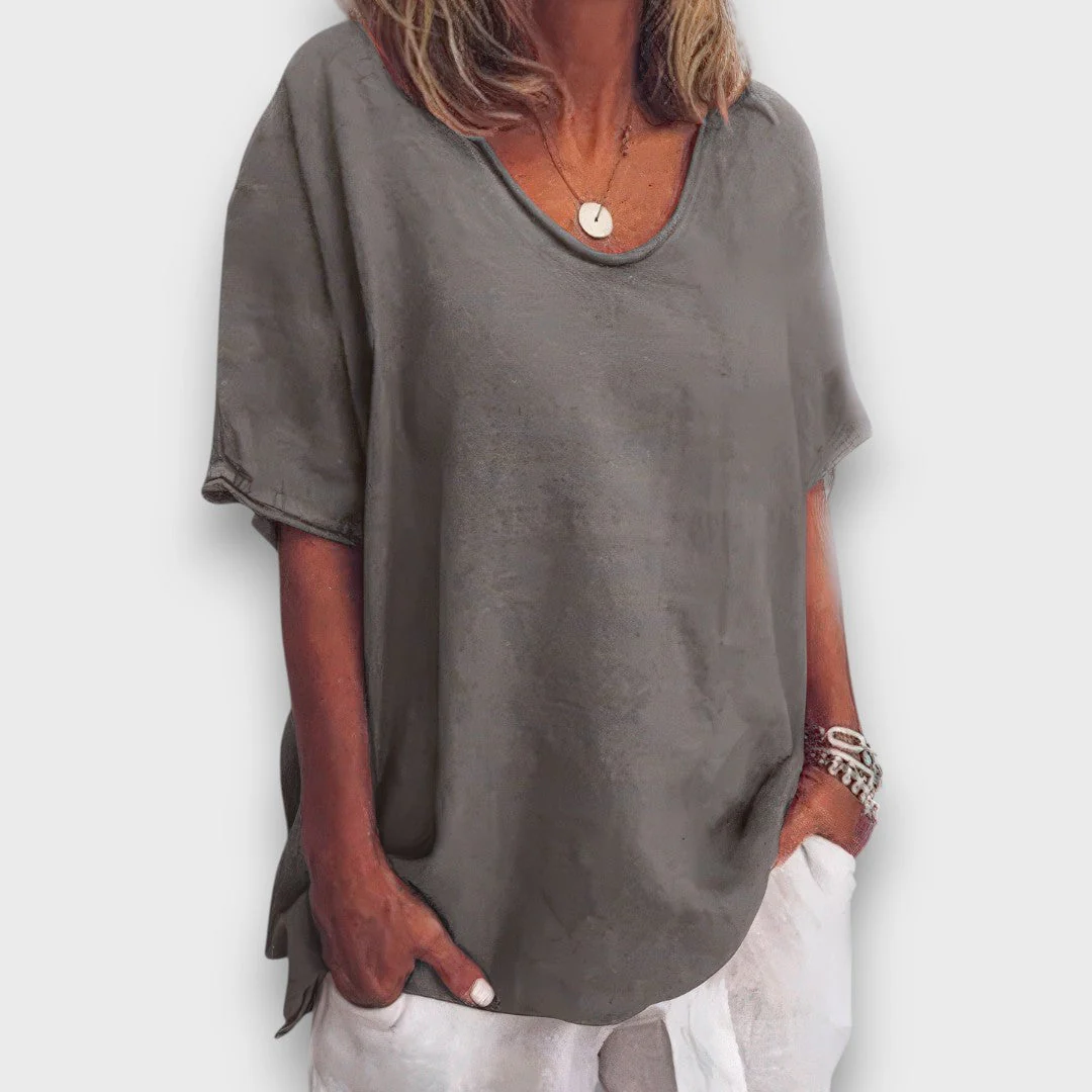 Ilyana – Schlichte Oversize-Bluse für jeden Tag