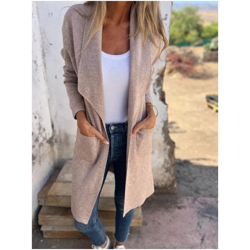 IMKE - LANGER CARDIGAN MIT OFFENEM SCHNITT - Image 4