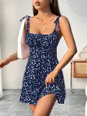 Imogen -  Elegantes Stretch-Cami-Kleid mit Blumenmuster und Taille - Image 8