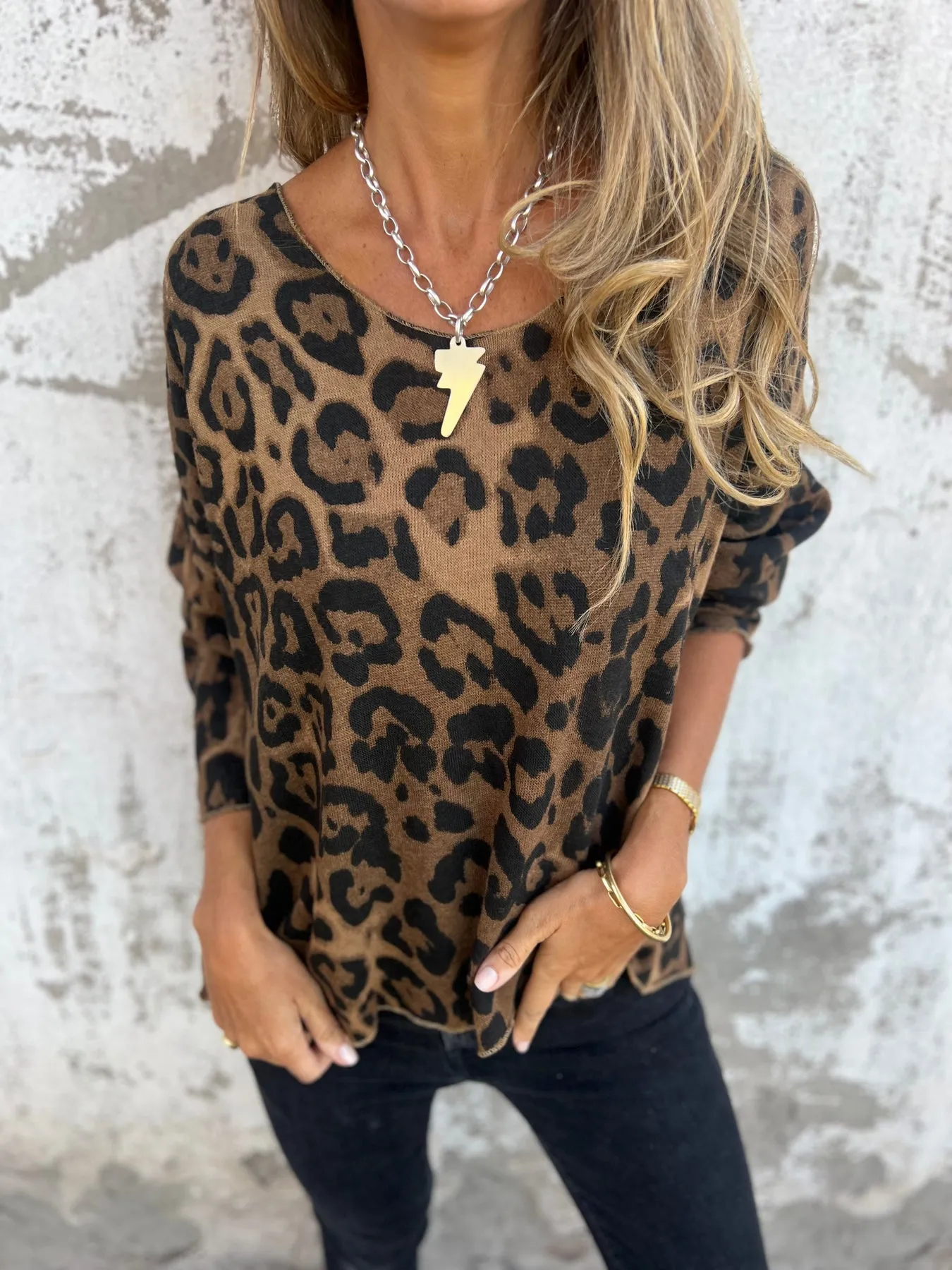 INA - PULLOVER MIT ANIMALPRINT - Image 4