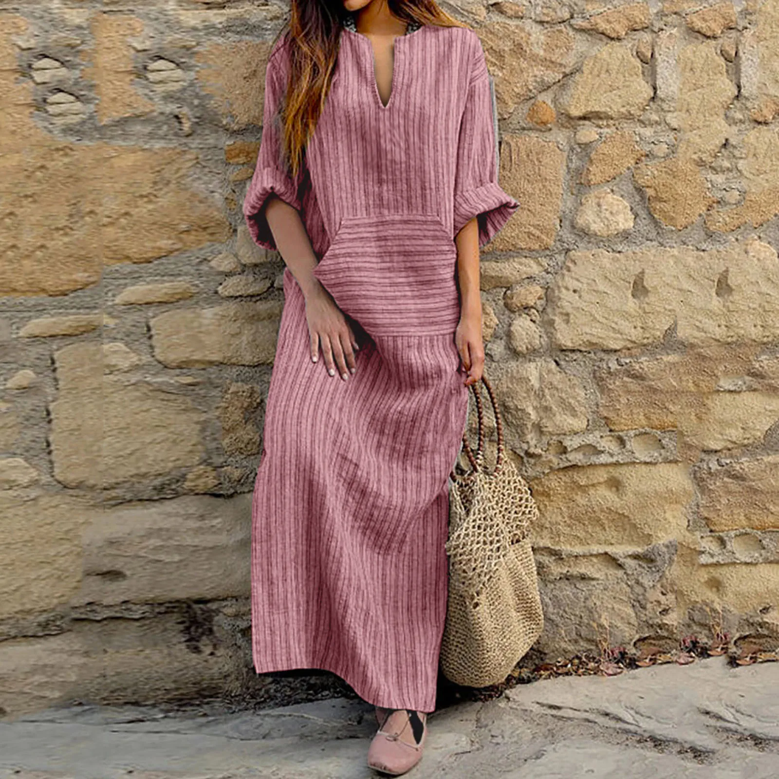 Ingeborg™ | Gestreiftes Vintage-Maxikleid - Image 3