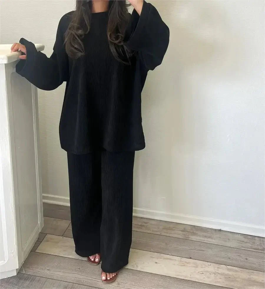 Ingrid Geripptes Loungewear-Set - Image 4