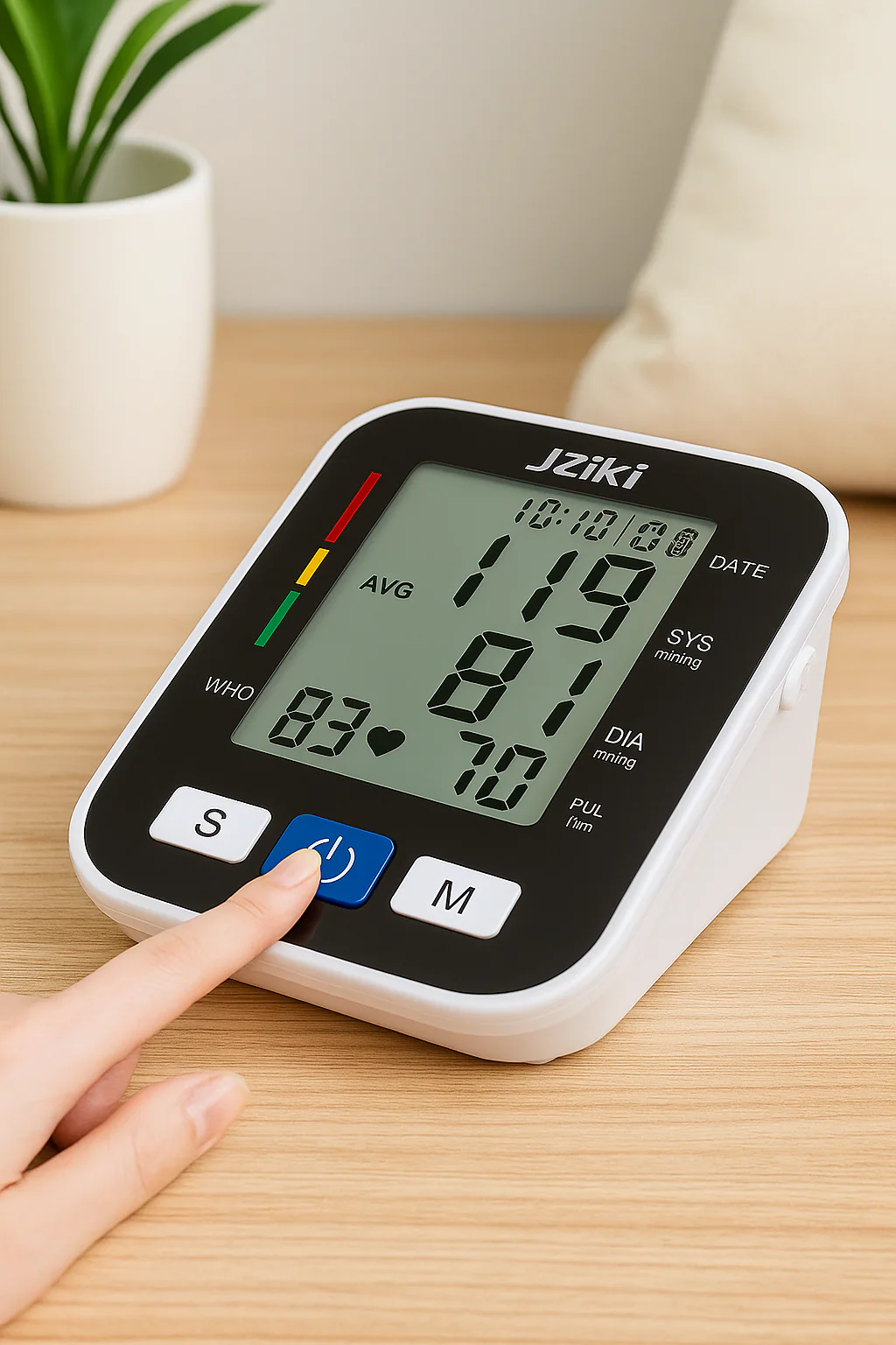 Intelligenter digitaler Blutdruckmesser mit Pulsregistrierung – Oberarmmanschette - Image 3