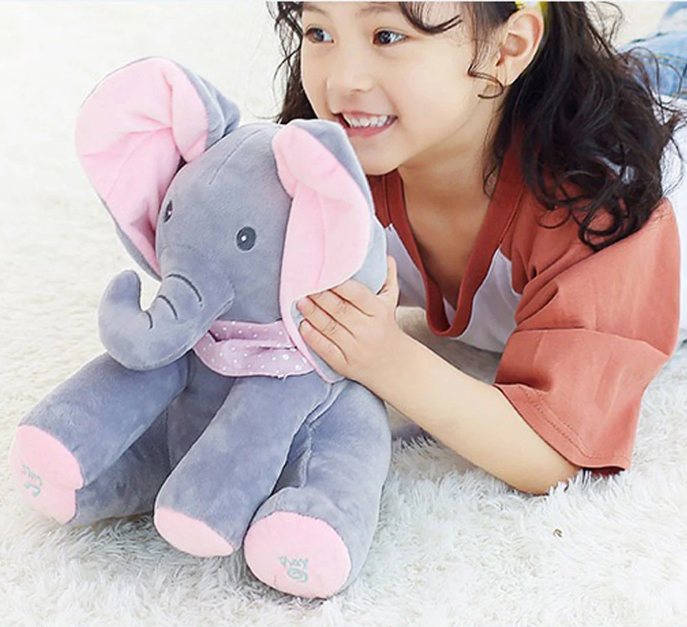 Interaktiver Plüschelefant – Weiches Stofftier mit Musik und Bewegung für Kinder - Image 2