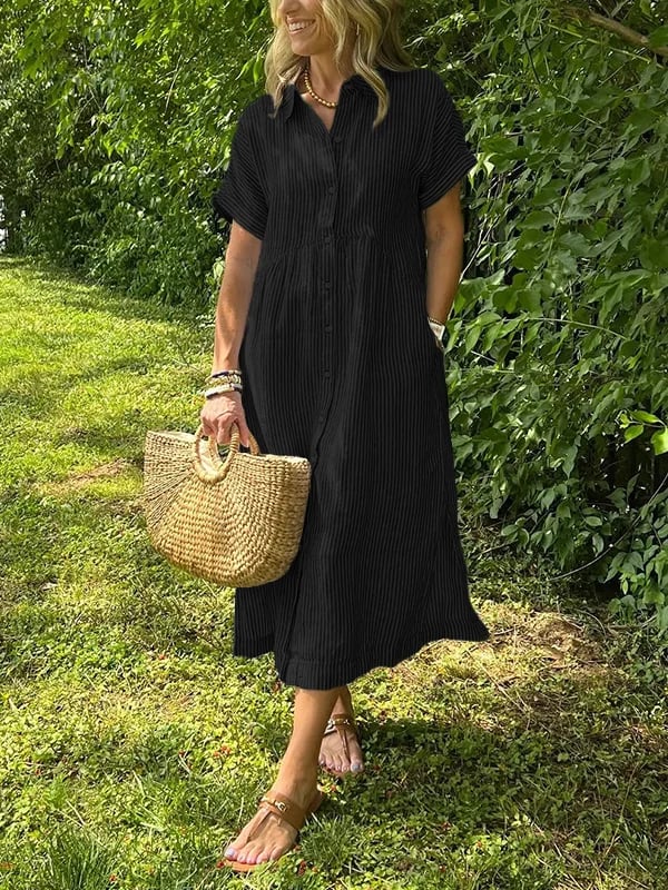 Isabelle | Gestreiftes Maxi-Kleid in Eleganz - Image 3