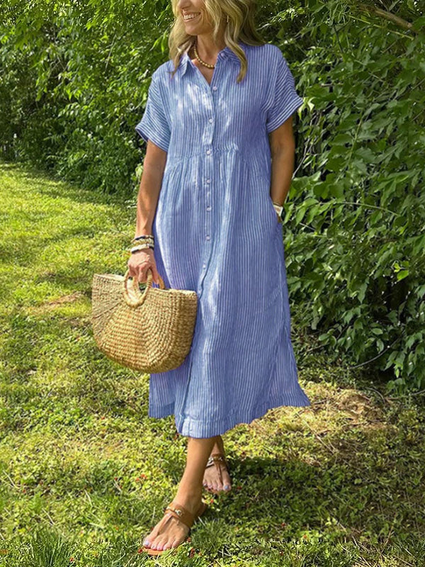 Isabelle | Gestreiftes Maxi-Kleid in Eleganz - Image 6