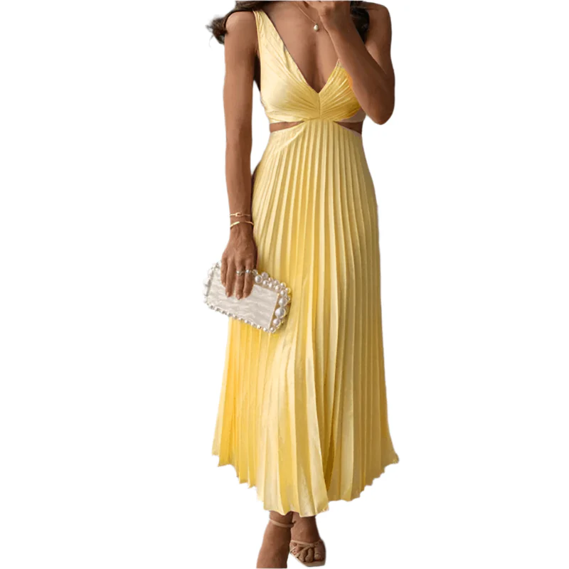 Isadora Plissierte Lange Kleid - Image 3
