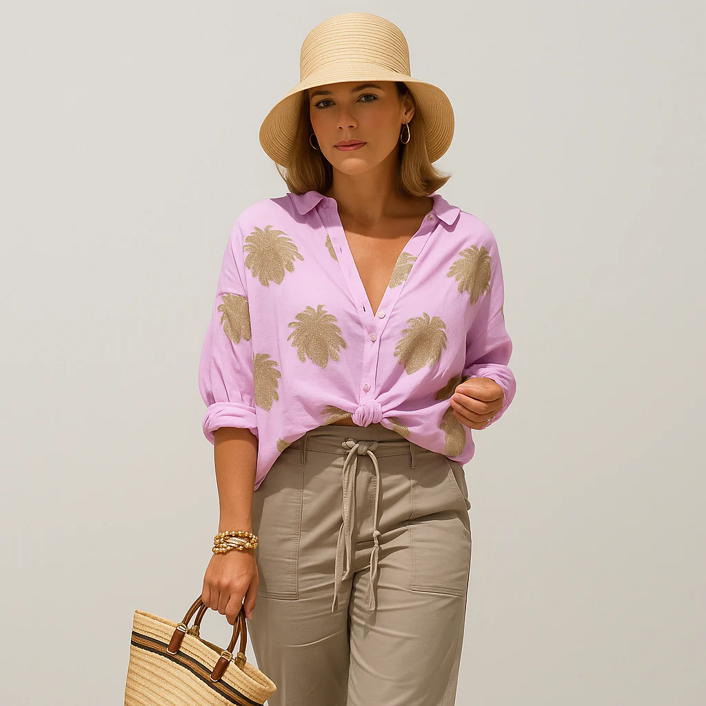 Isla Bohemian Chic Sommerbluse – Lange Ärmel Top - Image 3