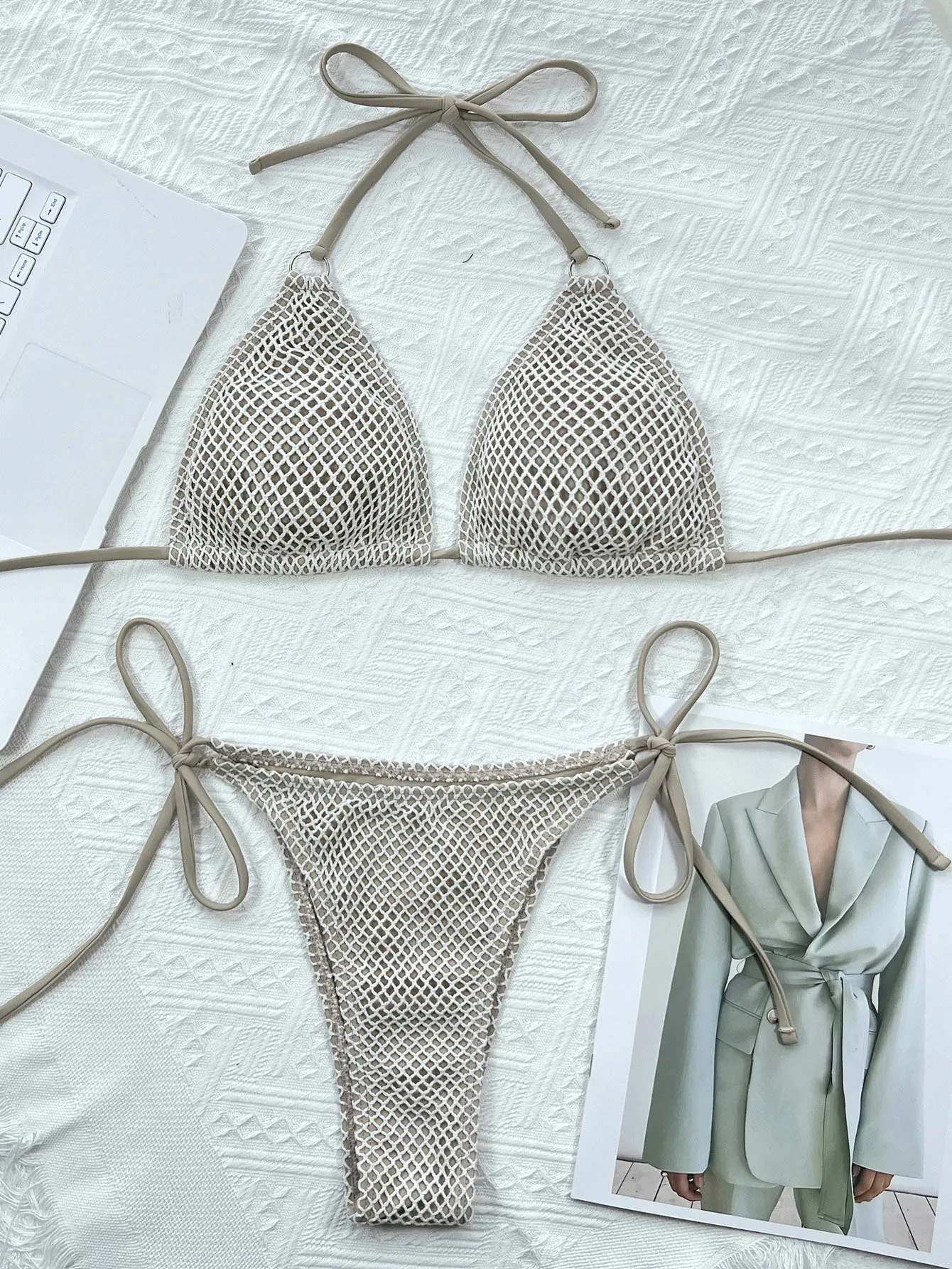 Isla | Gefütterter Netzbikini - Image 3
