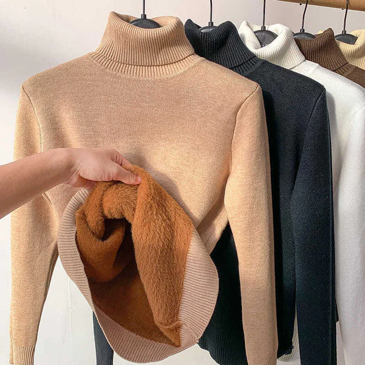ISOLDE - ENGANLIEGENDER ROLLKRAGENPULLOVER - Image 2