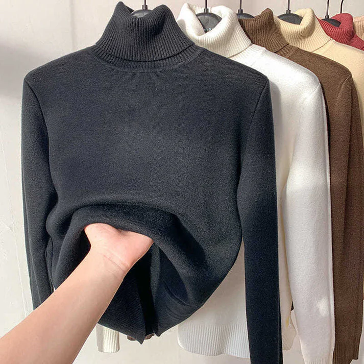 ISOLDE - ENGANLIEGENDER ROLLKRAGENPULLOVER - Image 4