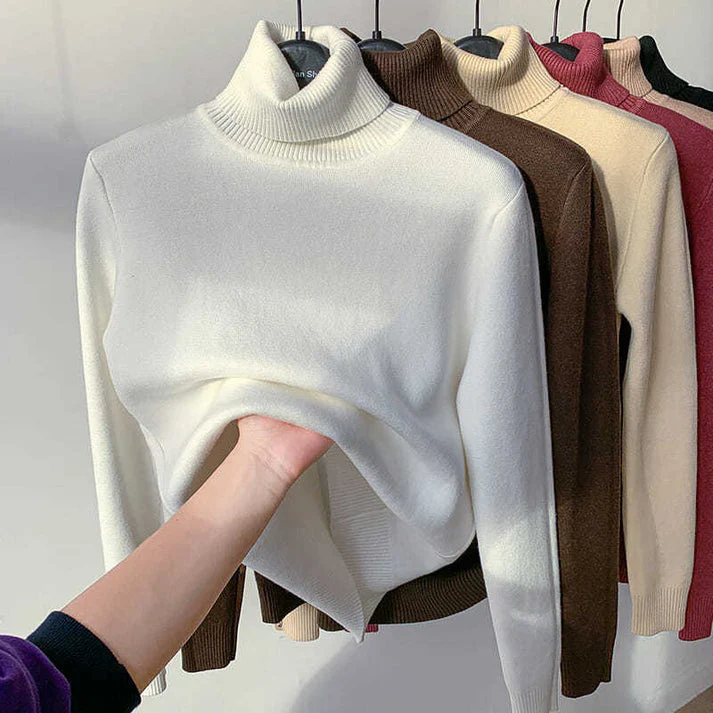 ISOLDE - ENGANLIEGENDER ROLLKRAGENPULLOVER - Image 5