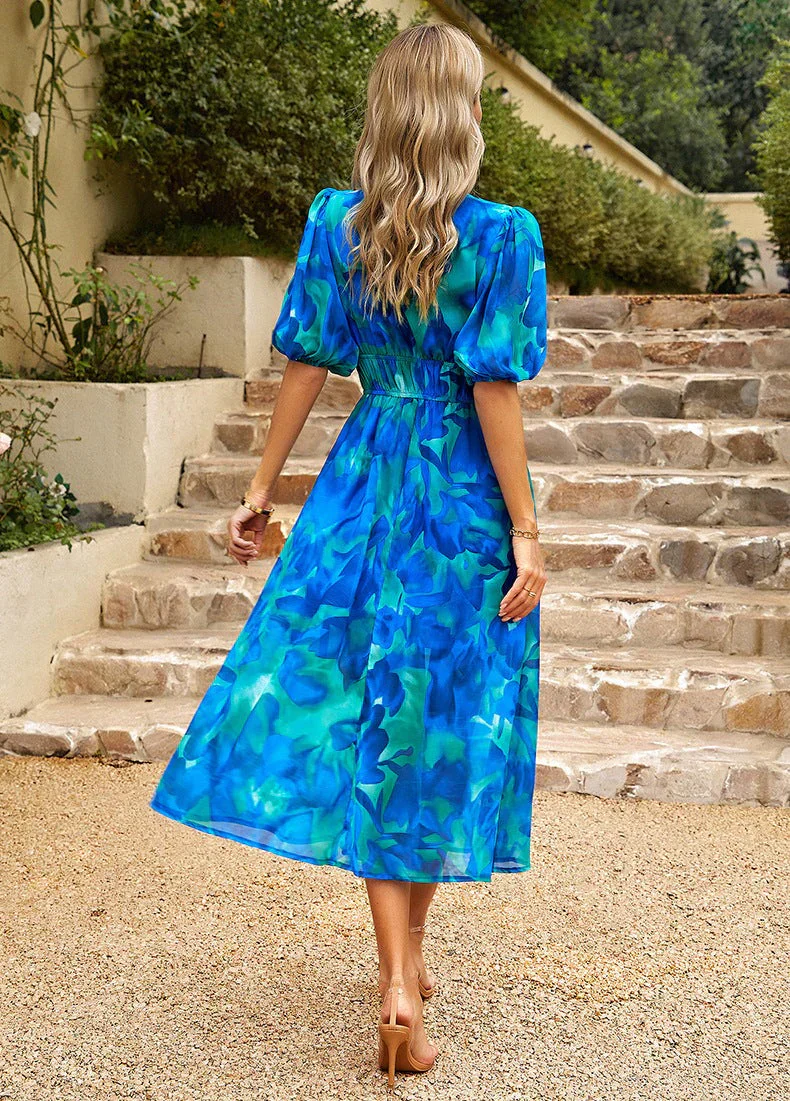 Isolde®️ | V-Ausschnitt Kleid