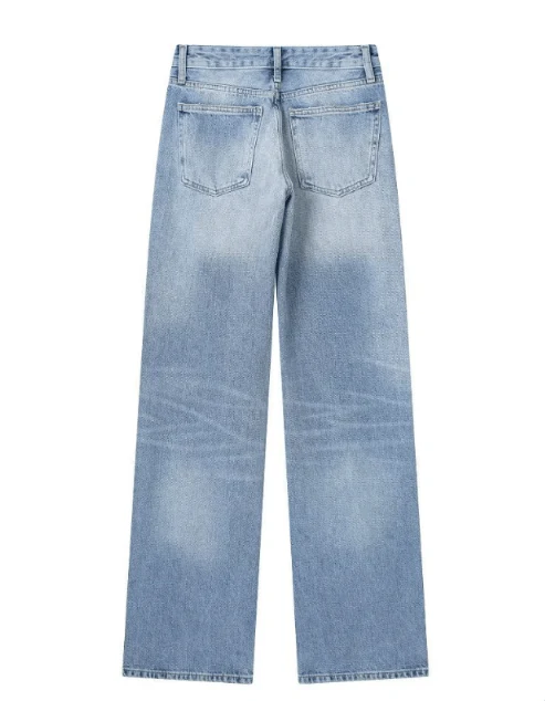 Jacklyn Hochtaillierte Straight Denim Jeans - Image 2