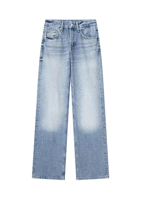 Jacklyn Hochtaillierte Straight Denim Jeans - Image 3