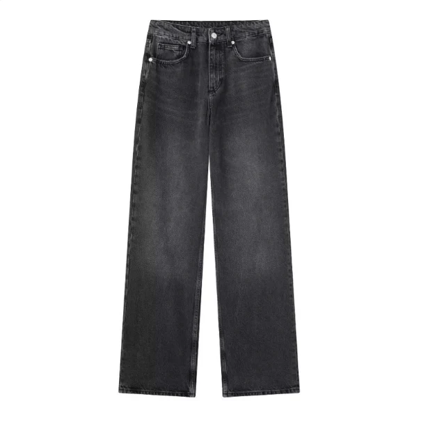 Jacklyn Hochtaillierte Straight Denim Jeans - Image 4