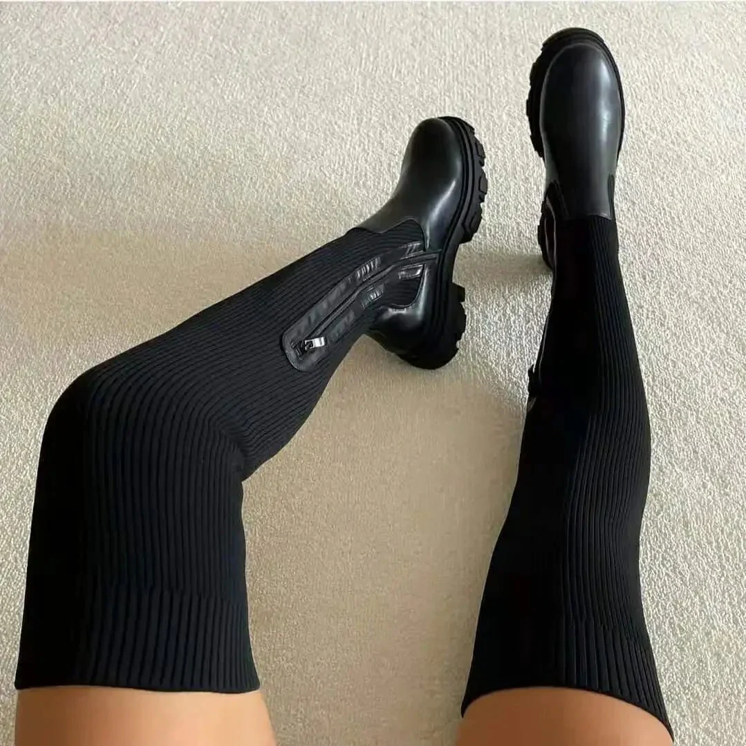 Jamaika Oberschenkelhohe Sockenstiefel - Image 2