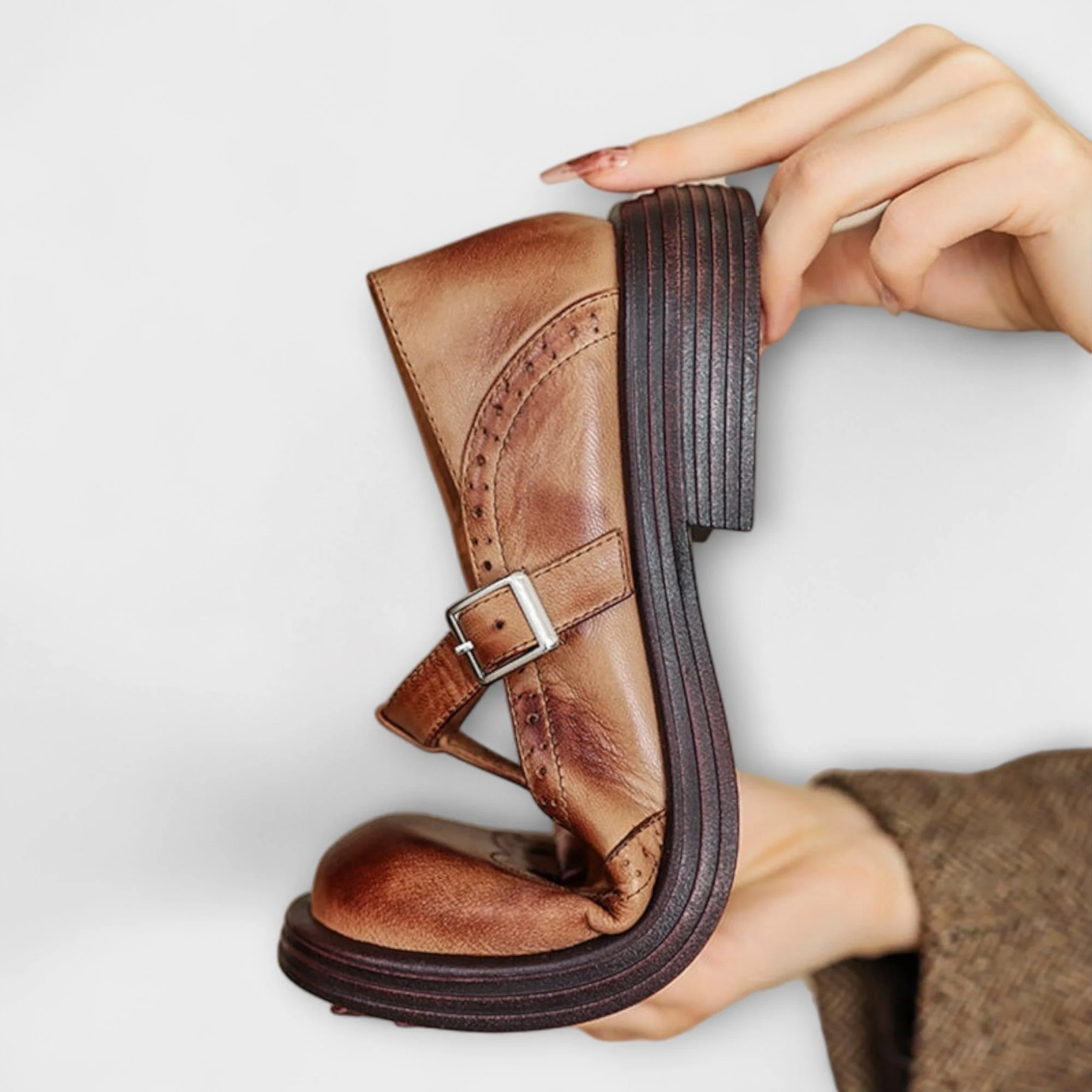 Janine | Leder Mary Janes - Image 2
