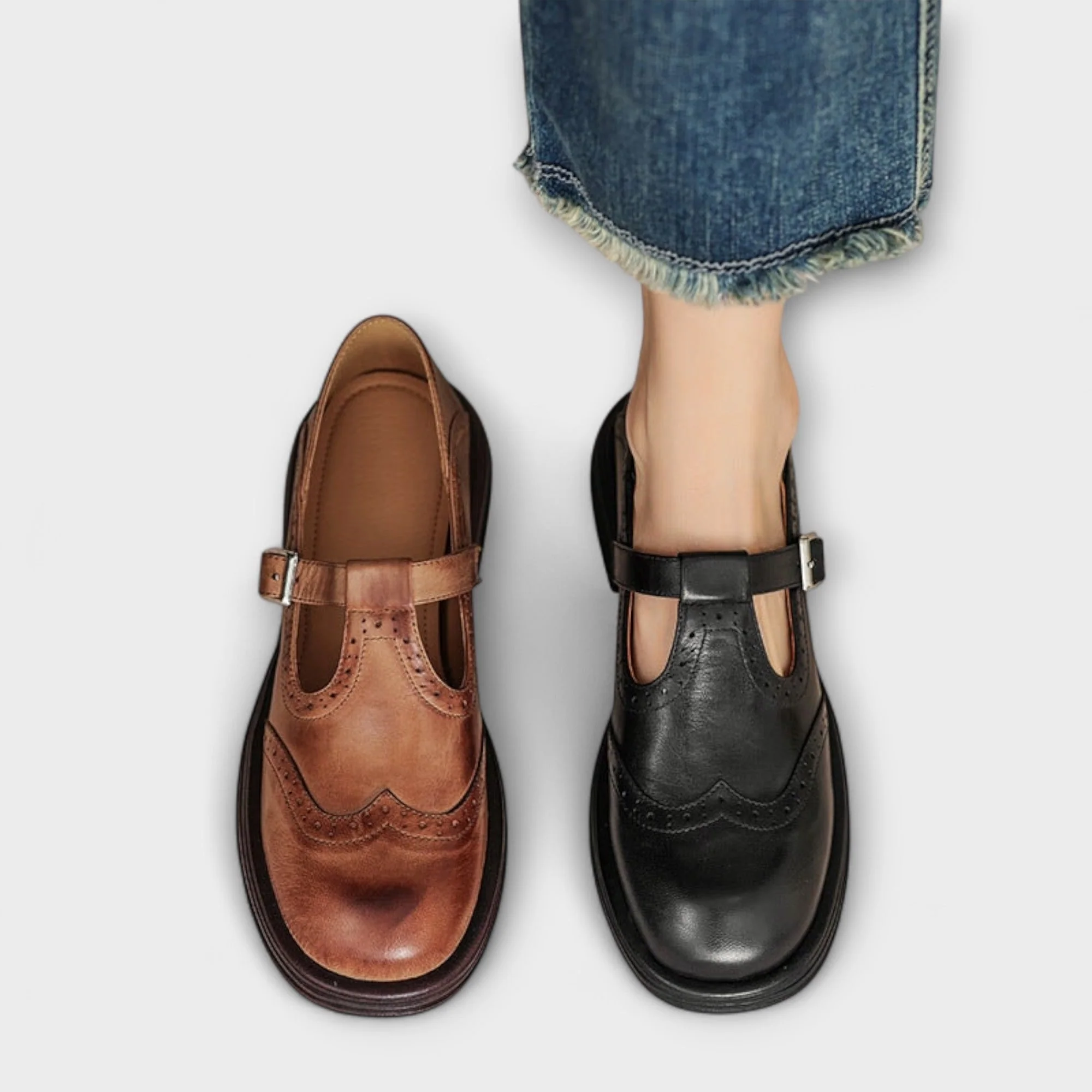 Janine | Leder Mary Janes - Image 4
