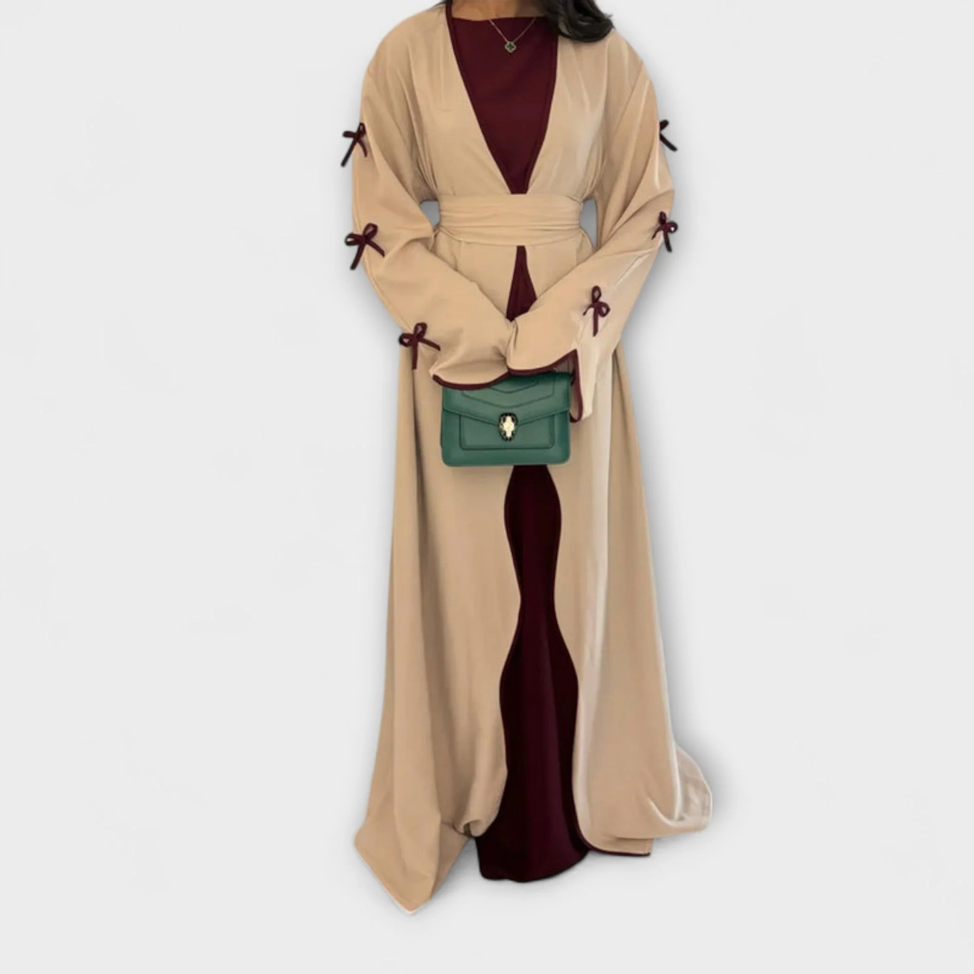 Jasmin - Elegantes Set aus Cardigan und Kleid mit Schleifenakzent - Image 11