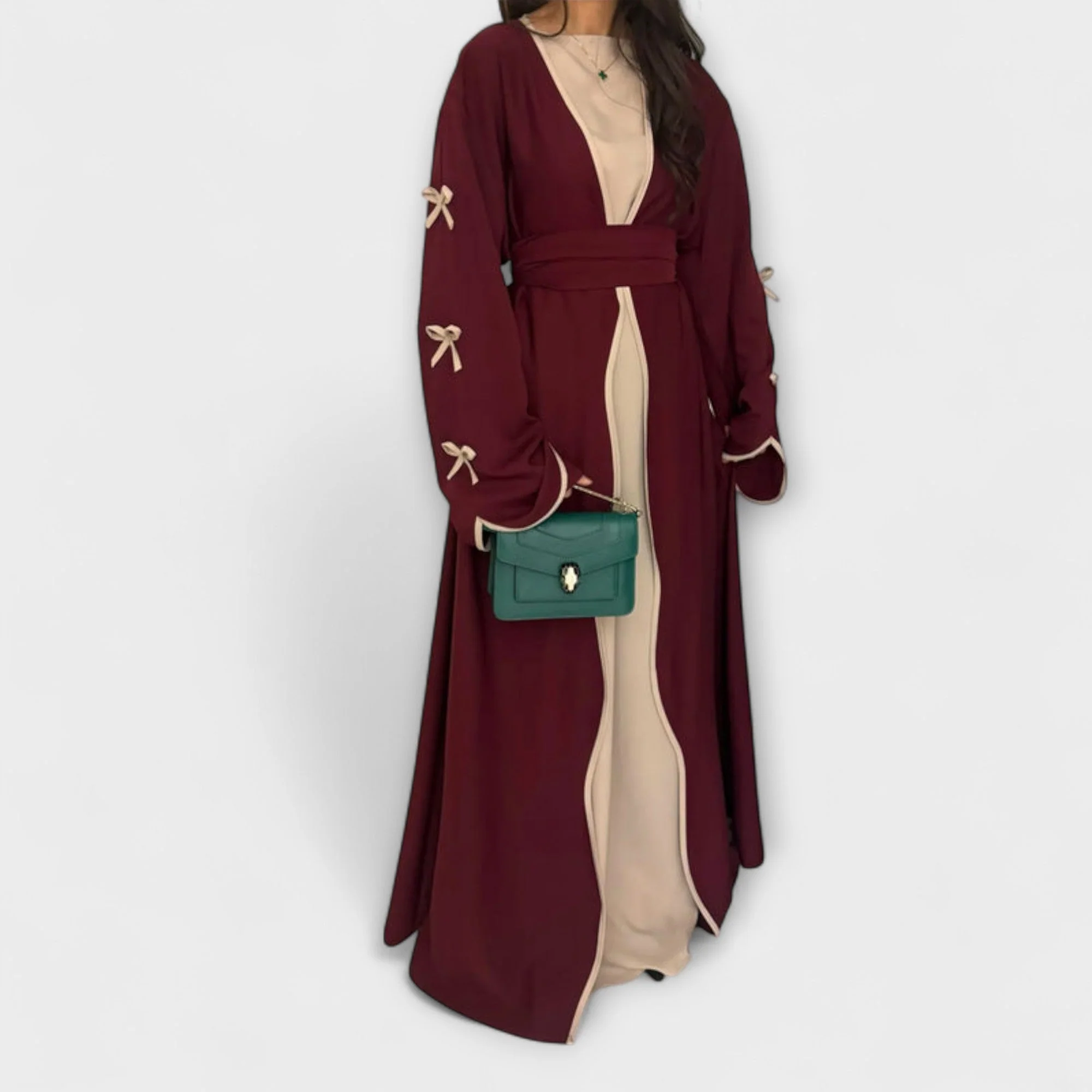 Jasmin - Elegantes Set aus Cardigan und Kleid mit Schleifenakzent - Image 13