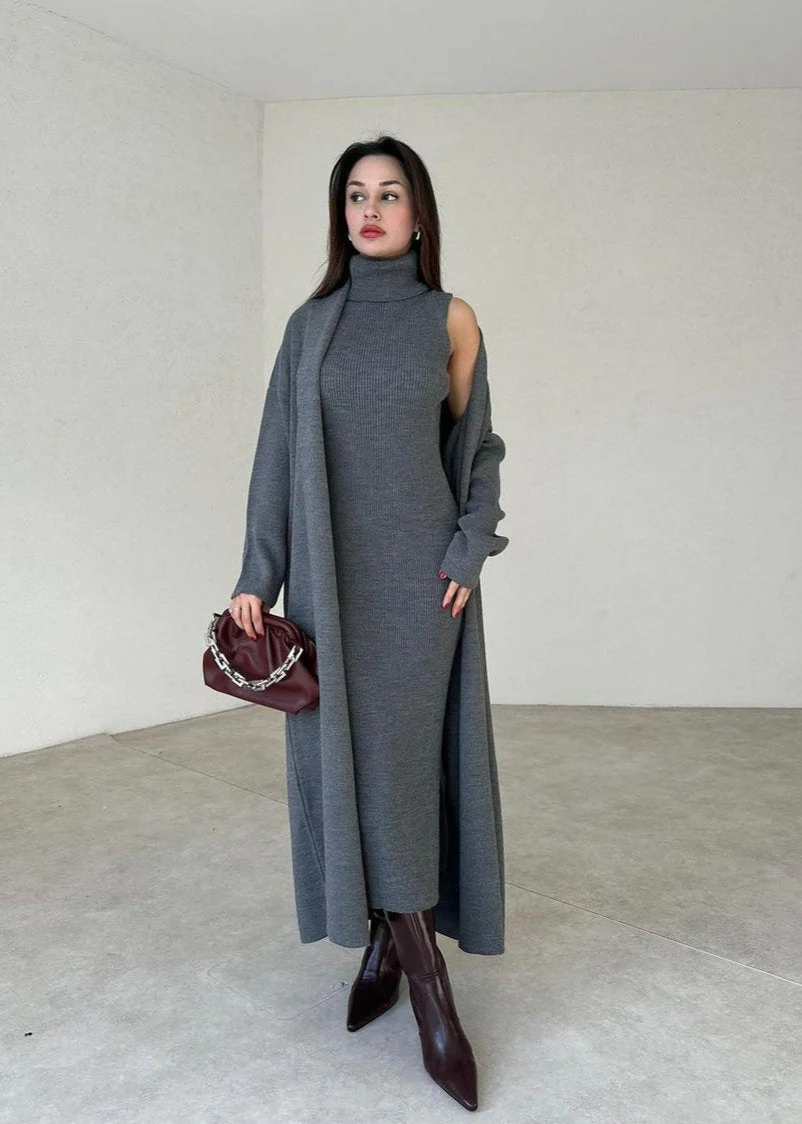 JASMIN - KLEID UND STRICKJACKE SET - Image 3