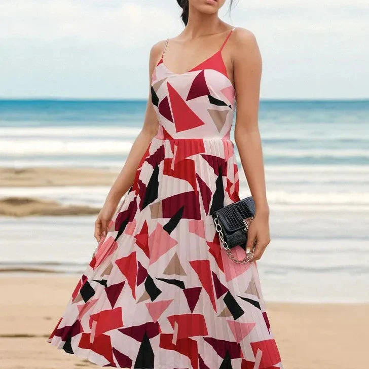 Jasmine - Kleid mit geometrischem Druck