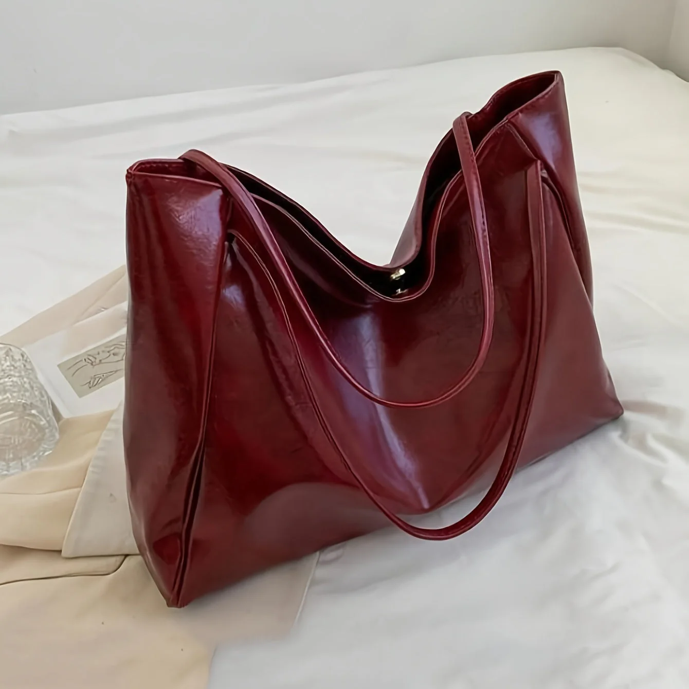 Jasmine | Leder Schultertasche