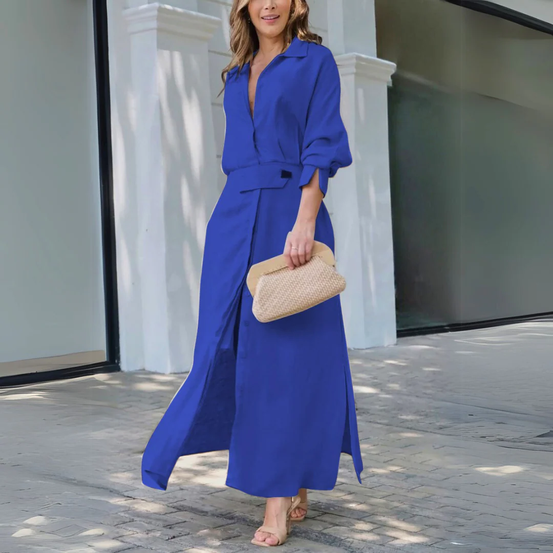 Jeanette™ | Elegantes Maxikleid mit V-Ausschnitt - Image 3
